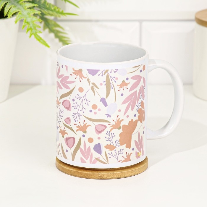 Кружка сублимация "Самой нежной!" 320 мл, с нанесением