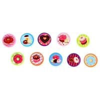 Печать цветная «Пончики», набор 10 шт., МИКС Печать цветная «Пончики», набор 10 шт., МИКС