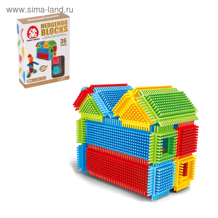 Конструктор игольчатый BRISTLES &laquo;Домик&raquo;, 36 деталей