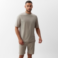 Футболка мужская  MINAKU REGULAR: цвет серый, размер 46