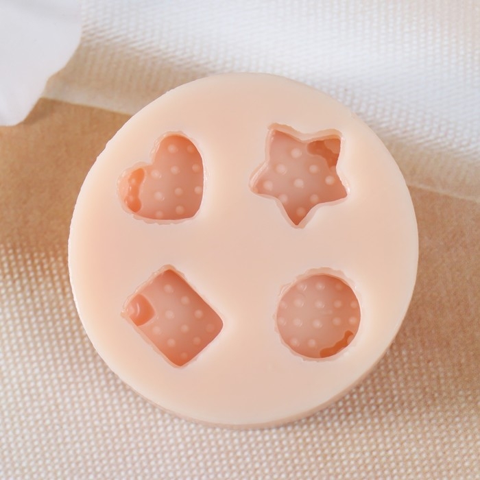 Молд силикон Молд силикон "Печеньки" 1,3х1х0,6 - 1,4х1,1х0,6 см