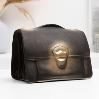 Копилка "Барсетка" черная, 18х12х13см Копилка "Барсетка" черная, 18х12х13см