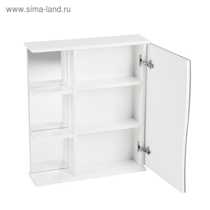 Зеркало-шкаф для ванной комнаты "Волна 60" правый, 16 х 60 х 70 см