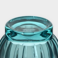 Стакан низкий стеклянный &laquo;Роман&raquo;, 250 мл, цвет бирюзовый