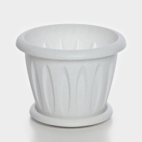 Горшок с поддоном &laquo;Фелиция&raquo;, 6,4 л, цвет мраморный