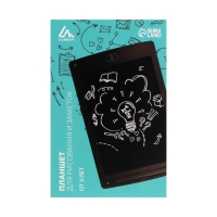 Планшет для рисования и заметок Luazon TAB-1, 8.5", цветная линия, функция блокировки,черный