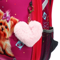 Рюкзак каркасный школьный 38 х 30 х 16 см, эргономичная спинка, Stavia "Йорки", розовый Рюкзак каркасный школьный 38 х 30 х 16 см, эргономичная спинка, Stavia "Йорки", розовый