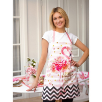 Фартук Этель "Pink flamingo" 60х65 см, 100% хлопок, саржа 190 гр/м2 Фартук Этель "Pink flamingo" 60х65 см, 100% хлопок, саржа 190 гр/м2