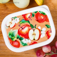 Ланч-бокс прямоугольный FoodVibes «Сочные яблоки», 150 мл Ланч-бокс прямоугольный FoodVibes «Сочные яблоки», 150 мл