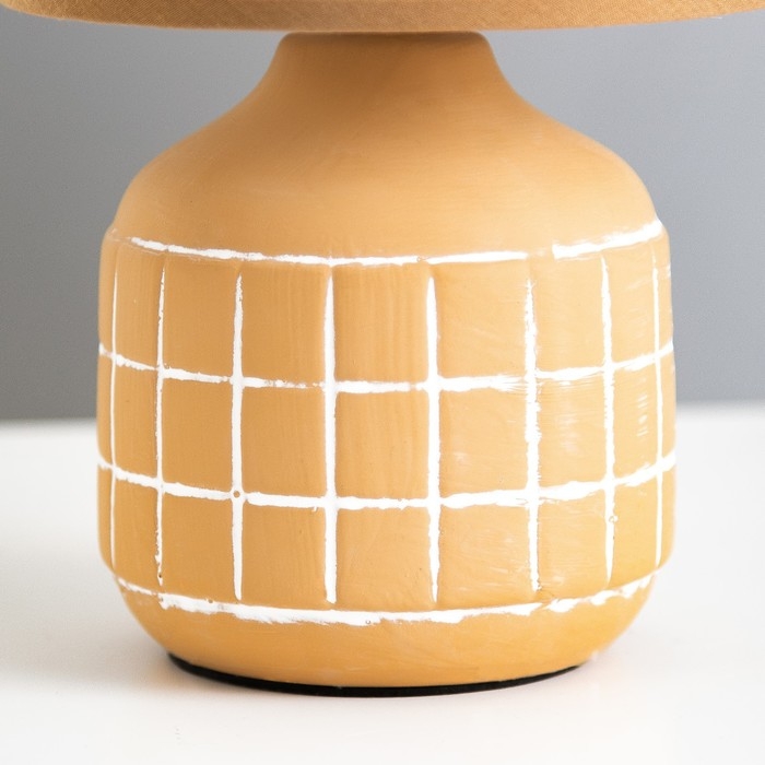 Настольная лампа "Гликерия" E14 40Вт оранжевый 15х15х27 см RISALUX