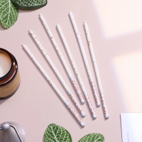 Набор свечей в торт, 6 штук "Исполнение желаний", 16,5 см, белый с золотом Набор свечей в торт, 6 штук "Исполнение желаний", 16,5 см, белый с золотом