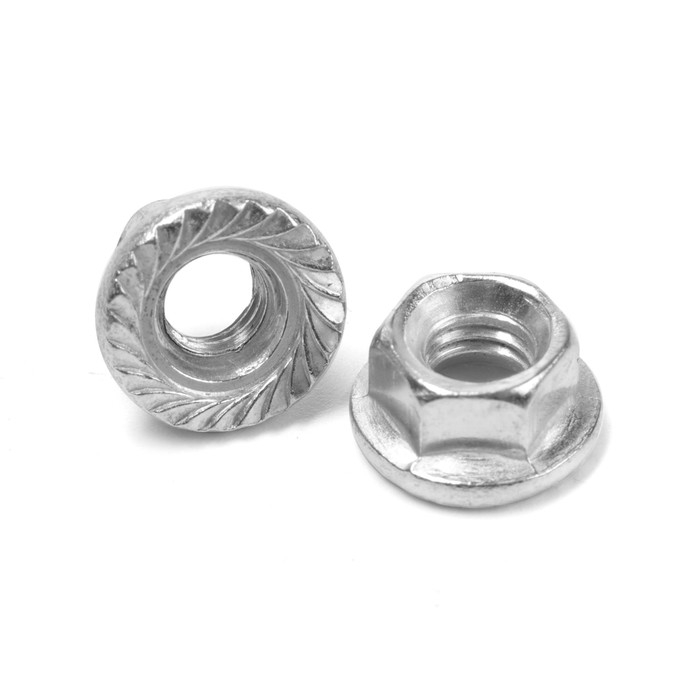 Гайка ТУНДРА, с фланцем, DIN 6923, класс прочности 8, оцинкованная, М5, 1 кг Гайка ТУНДРА, с фланцем, DIN 6923, класс прочности 8, оцинкованная, М5, 1 кг