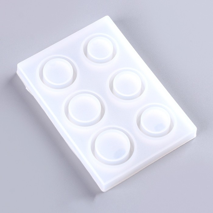 Форма силиконовая универсальная «Кольцо» 6 форм, размер 1 шт. — 2 см; 1,8 см Форма силиконовая универсальная «Кольцо» 6 форм, размер 1 шт. — 2 см; 1,8 см