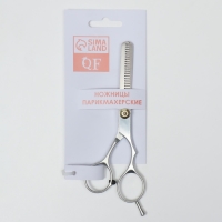 Ножницы филировочные с упором, лезвие — 5,5 см, цвет серебристый Ножницы филировочные с упором, лезвие — 5,5 см, цвет серебристый