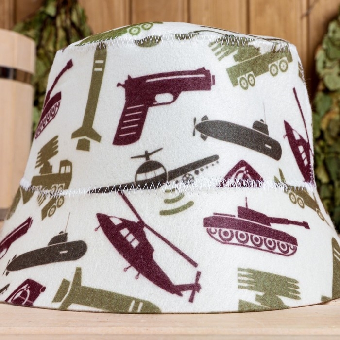 Шапка - панама для бани Мужская Шапка - панама для бани Мужская