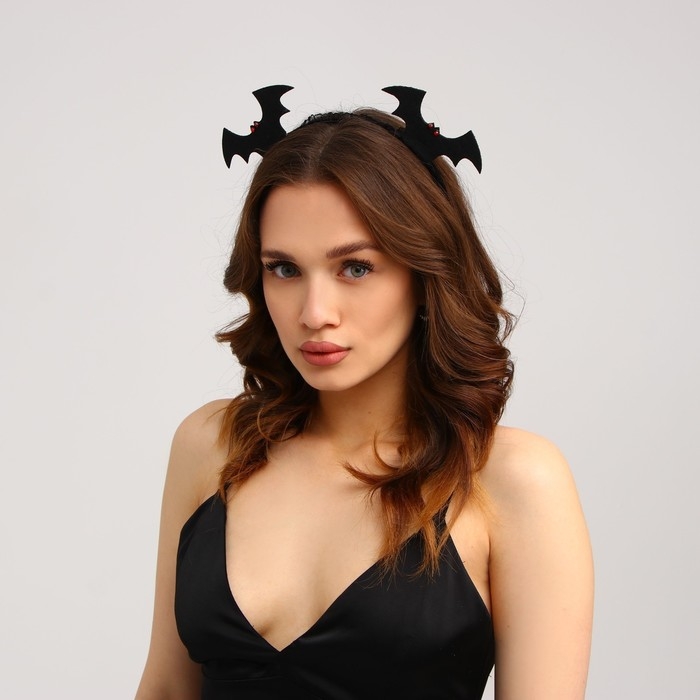 Хэллоуин. Ободок для волос карнавальный &laquo;Летучие мыши&raquo;