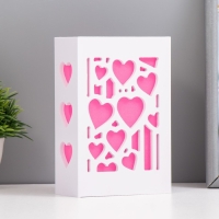 Ночник "Сердца влюбленных" LED от батареек 2хААА красный 5,5х10х15,5см RISALUX Ночник "Сердца влюбленных" LED от батареек 2хААА красный 5,5х10х15,5см RISALUX