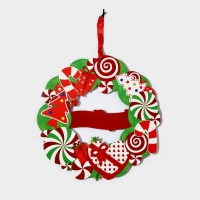 Декоративное украшение (подвеска) "С Новым Годом" 27,5х28 см Декоративное украшение (подвеска) "С Новым Годом" 27,5х28 см