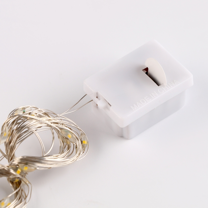 Светодиодная лента для воздушного шара, гирлянда, 2 метра, батарейка, цвет жёлтый Светодиодная лента для воздушного шара, гирлянда, 2 метра, батарейка, цвет жёлтый