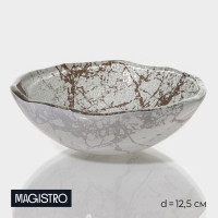 Миска Magistro «Мрамор», d=12,5 см, цвет белый Миска Magistro «Мрамор», d=12,5 см, цвет белый