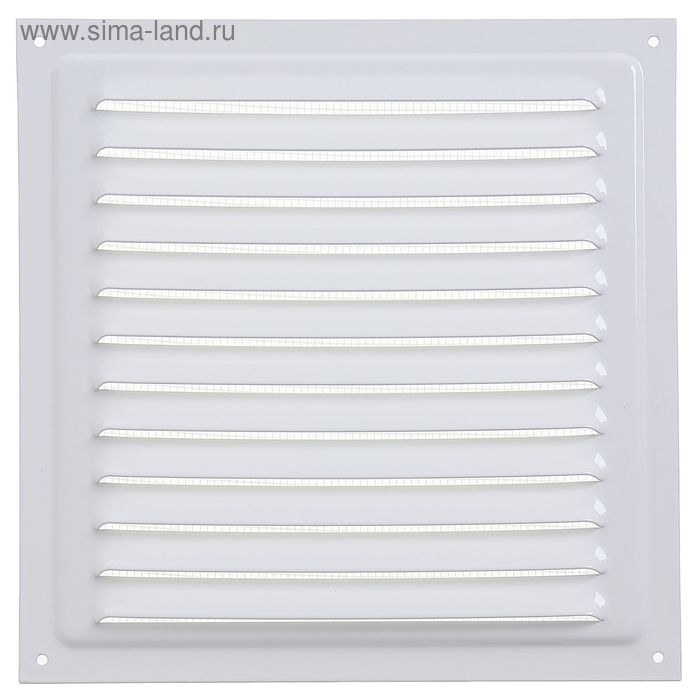 Решетка вентиляционная ERA 2020 МЭ, металлическая, с сеткой, 200x200 мм