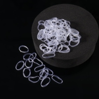 Силиконовые резинки для волос, набор, d = 1,3 см, 50 гр, цвет прозрачный Силиконовые резинки для волос, набор, d = 1,3 см, 50 гр, цвет прозрачный