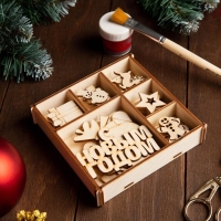 Набор заготовок в коробочке "Новый год" №2 Набор заготовок в коробочке "Новый год" №2