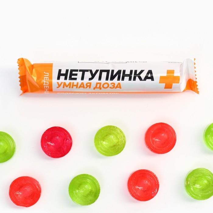 Леденцы в тубусе &laquo;Нетупинка&raquo;, вкус: мульти, 32 г.