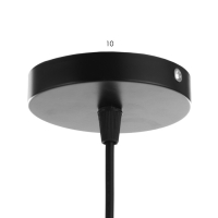 Светильник BayerLux "Джавиер" Е14 40Вт черно-прозрачный 15х15х35-185 см