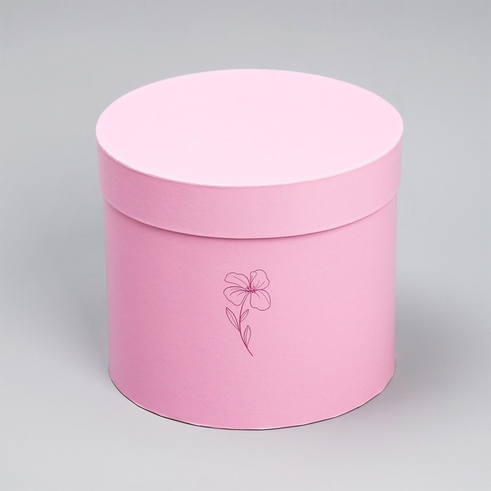 Набор шляпных коробок 3 в 1, упаковка подарочная, &laquo;Цветы&raquo;, 16 х 16 х 14‒20 х 20 х 17 см