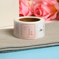 Новый год. Наклейки в рулоне "Искусство", 500 шт, 3,0 х 3,0 см