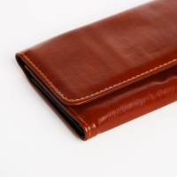Кошелёк женский на кнопке, цвет коричневый Кошелёк женский на кнопке, цвет коричневый