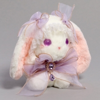 Мягкая игрушка &laquo;Зайка&raquo; с фиолетовым бантом, 20 см