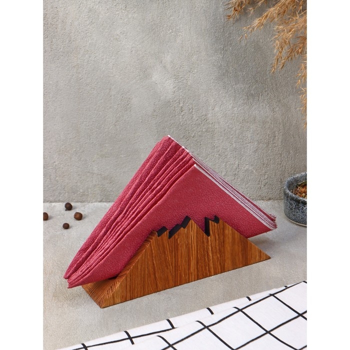 Салфетница &laquo;Гора&raquo;, 18,5&times;7 см, дуб