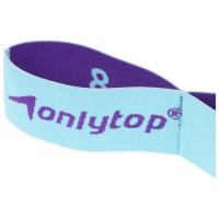 Эспандер-лента ONLYTOP, эластичная, с захватами, 90х4 см, цвет голубой Эспандер-лента ONLYTOP, эластичная, с захватами, 90х4 см, цвет голубой