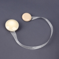 Подхват для штор, d = 4 см, цвет молочный