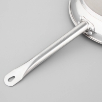 Сковорода из нержавеющей стали &laquo;Общепит&raquo;, d=34 см, толщина корпуса 0,6 мм, дно 3,5 мм, капсульное дно, индукция