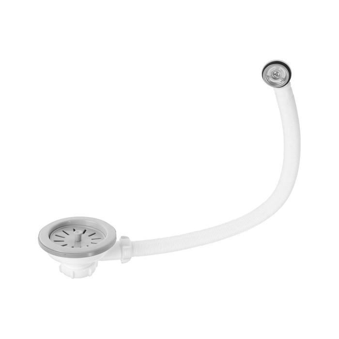 Выпуск Aquant, 3 1/2", с пластиковой решеткой d=115 мм, с круглым переливом