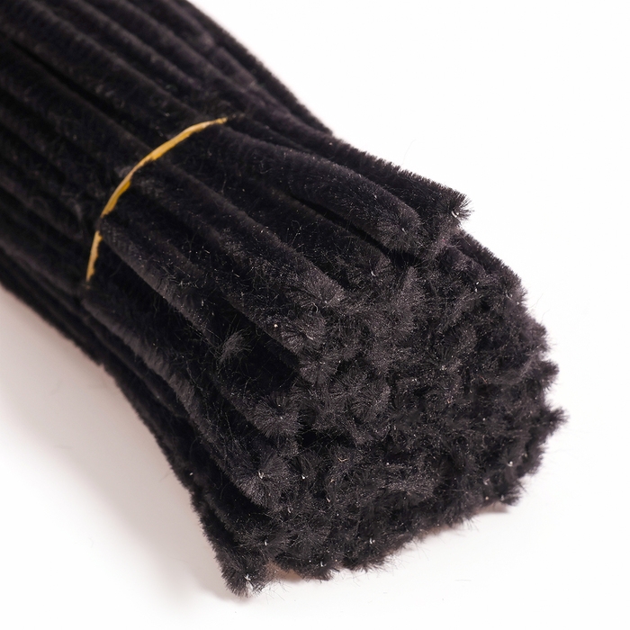 Змея своими руками на новый год. Игрушка из меховых палочек &laquo;Черная змея&raquo;, символ года 2025, новогодний набор для творчества