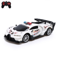 Машина радиоуправляемая &laquo;Полиция&raquo;, работает от батареек, цвет белый