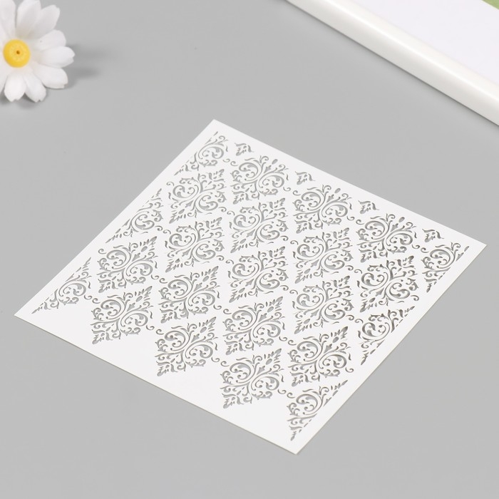 Трафарет пластиковый Трафарет пластиковый "Узор" 15х15 см