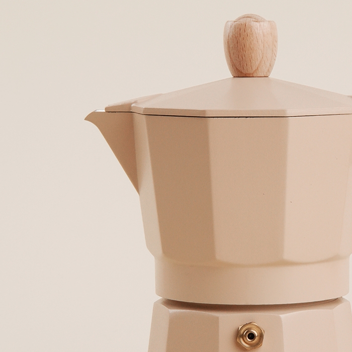 Кофеварка гейзерная SL Home &laquo;Ферамо&raquo;, 150 мл, 11&times;15,5&times;12 см, цвет бежевый