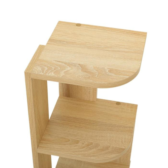 Полка угловая настольная и навесная Лео №3, 250х250х660, Дуб сонома Полка угловая настольная и навесная Лео №3, 250х250х660, Дуб сонома