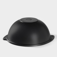 Казан &laquo;Традиция&raquo;, 4,5 л, металлическая крышка, литые ручки, антипригарное покрытие, цвет чёрный