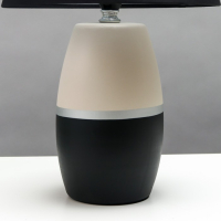 Настольная лампа 16819/1BK E14 40Вт бело-черный h.38см RISALUX