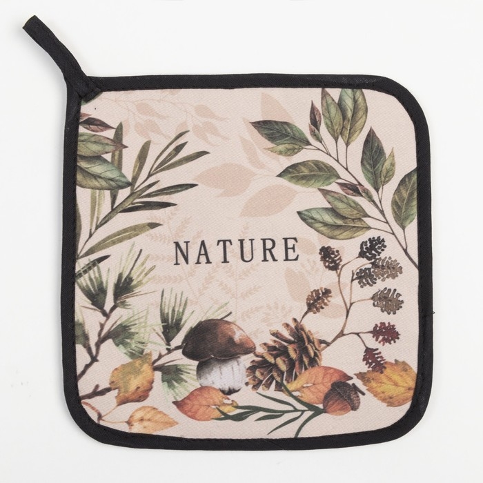 Прихватка "Nature forest" 19х19 саржа,100% хлопок,ватин 250г/м2