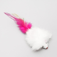 Мышь из натурального меха, 7,5 см, белая Мышь из натурального меха, 7,5 см, белая