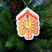 Модель из дерева &laquo;Подвески. Украшаем ёлочку&raquo; 5 подвесок в наборе