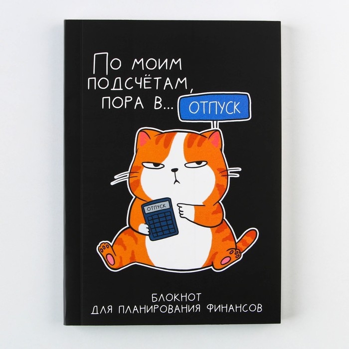 Умный блокнот для планирования финансов &laquo;Кот&raquo;, формат А6, 68 листов.