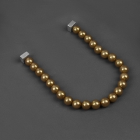 Подхват для штор &laquo;Бусы из жемчуга&raquo;, d = 1,5 см, 40 &plusmn; 1 см, цвет коричневый